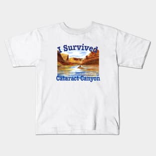 I Survived Cataract Canyon, Utah Kids T-Shirt